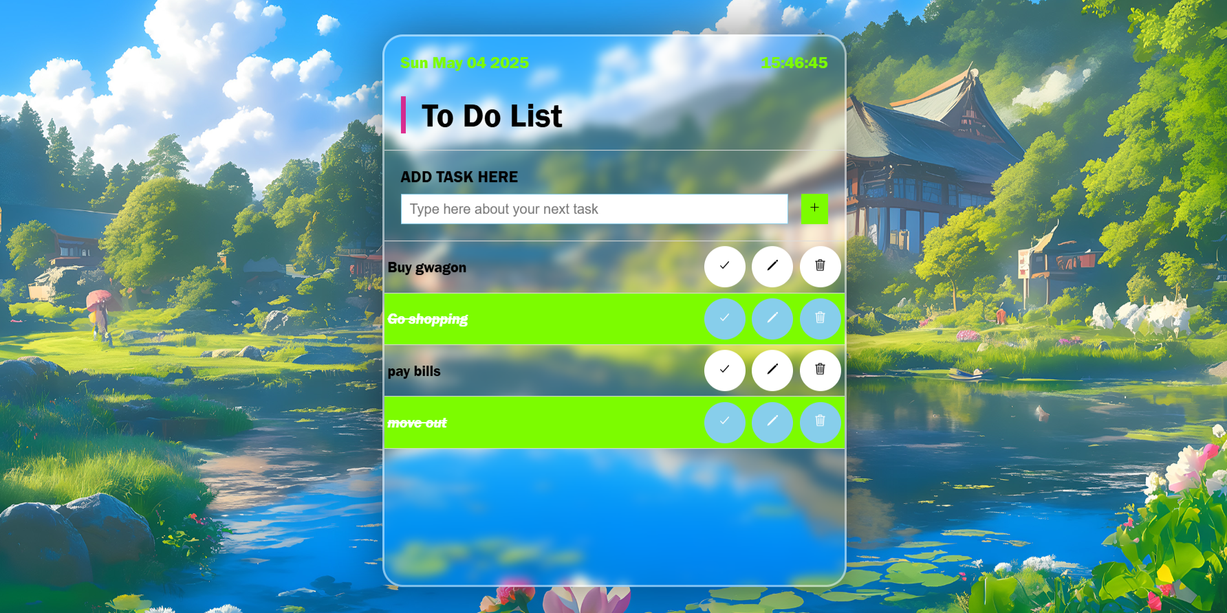 To-Do List App Screenshot